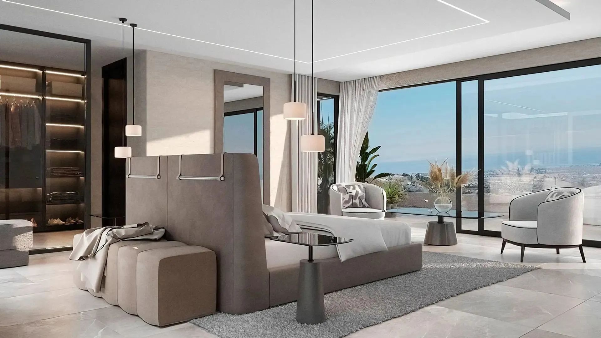 Architectonisch meesterwerk in Benahavís – luxe nieuwbouwvilla met panoramisch zeezicht en privé spa foto 8