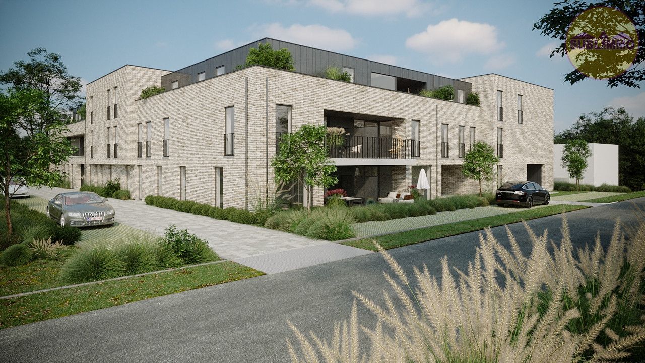 Nieuwbouwappartement op de eerste verdieping (118,50 m²) met 3 slaapkamers en terras. foto {{pictureIndex}}