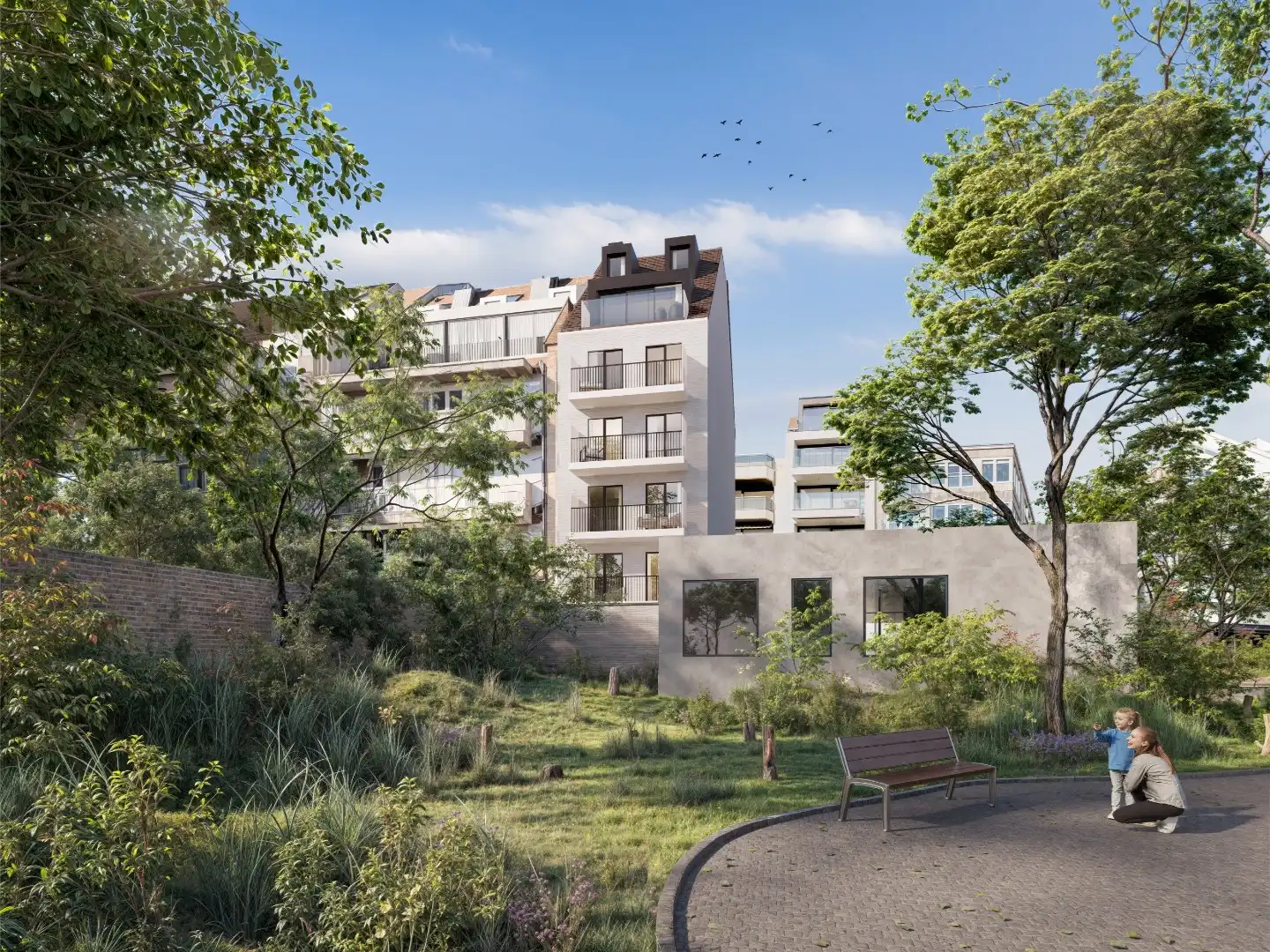 Nieuwbouw duplex appartement gelegen aan de Dumortierlaan  uniek open zicht op het Yzerpark en de villa’s van het Zoute foto 4