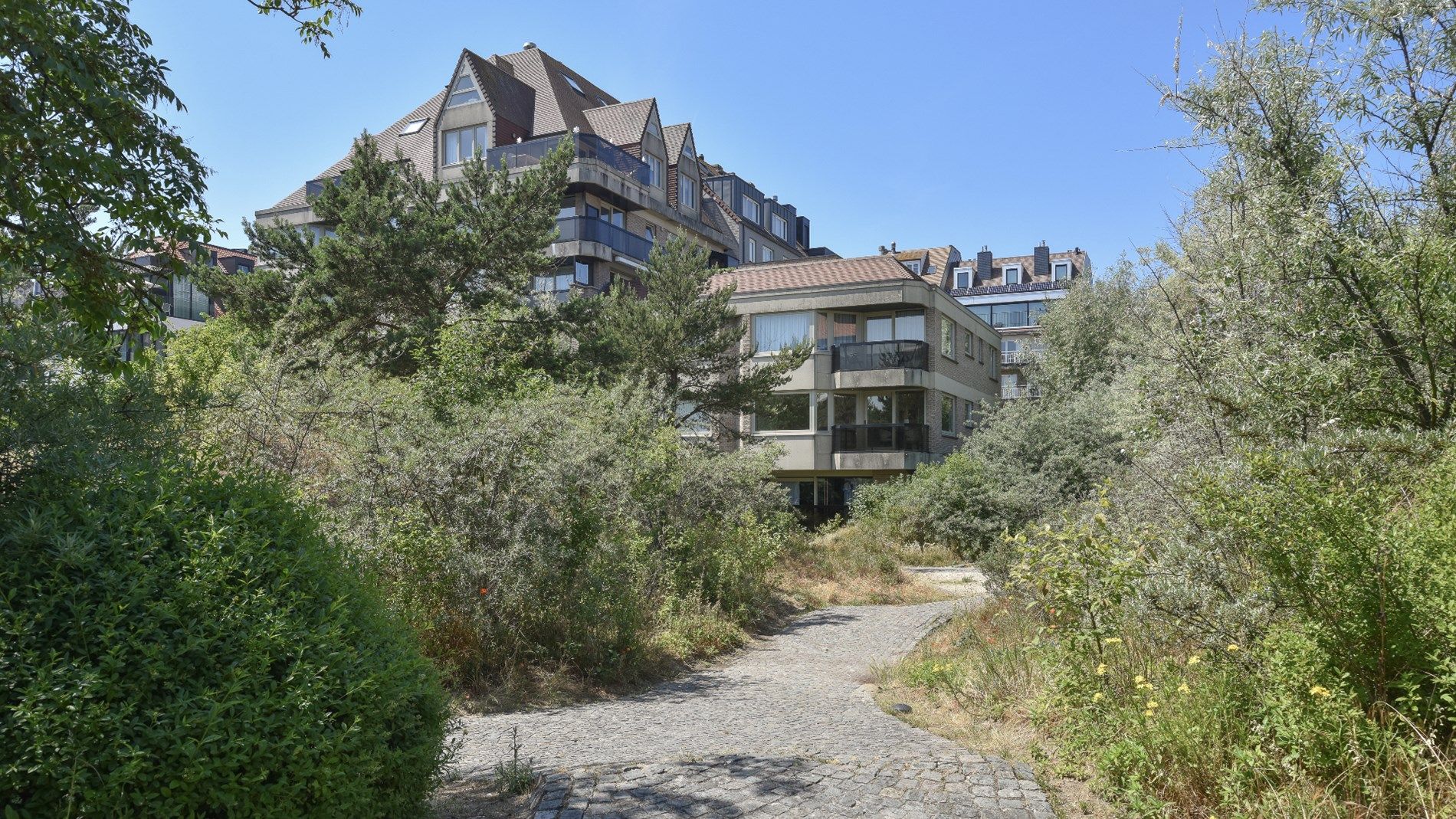 Prachtig gelegen appartement met zuidelijke oriëntatie, te midden van een groene omgeving, grenzend aan het Yzerpark, nabij de Dumortierlaan en het strand. Inpa foto 2