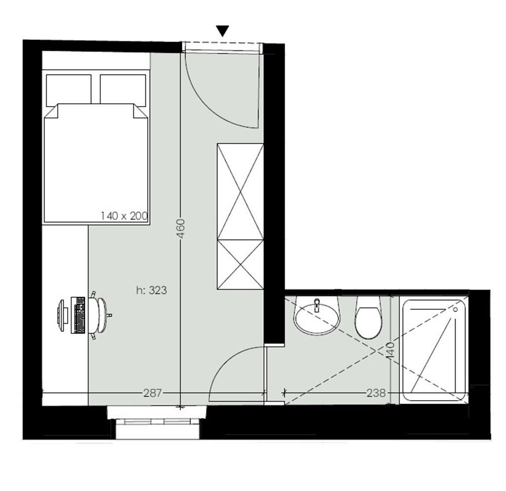 Studentenkamer in nieuwe residentie foto 13