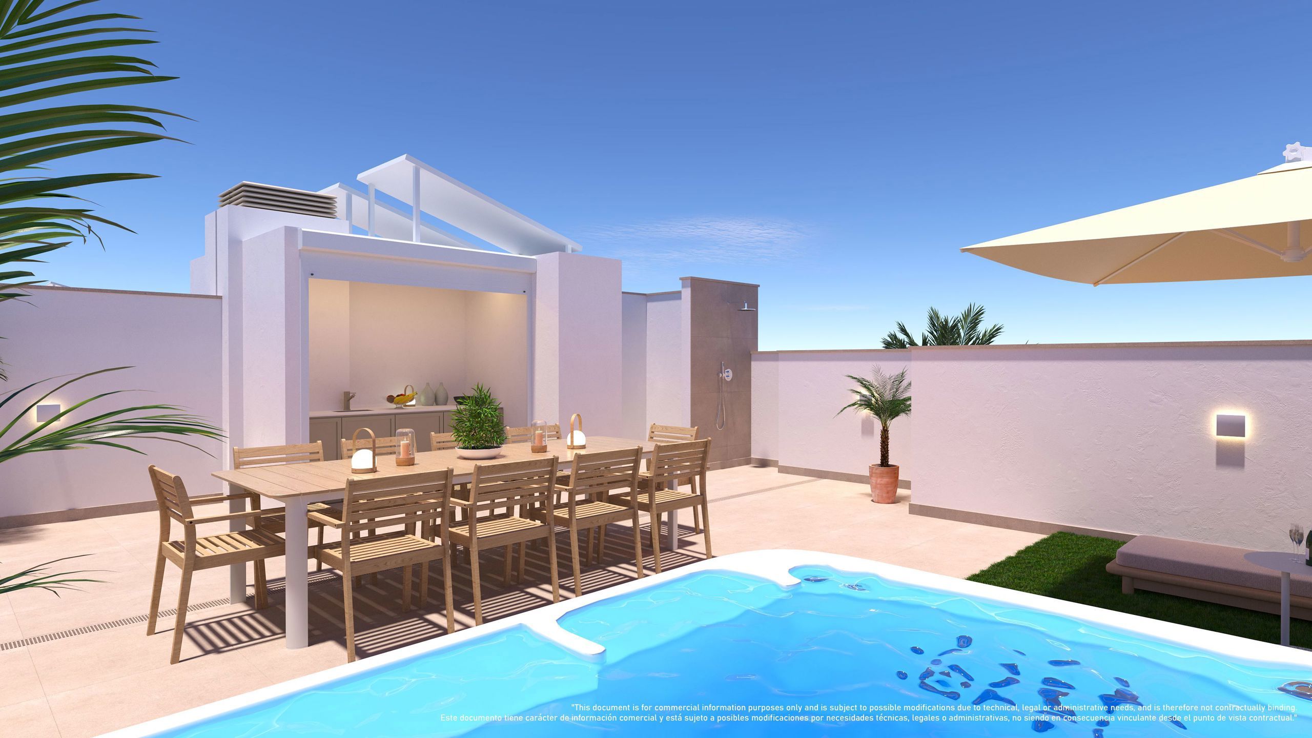 SPANJE - Appartementen Ibiza-stijl 1km van strand, zee. foto 21