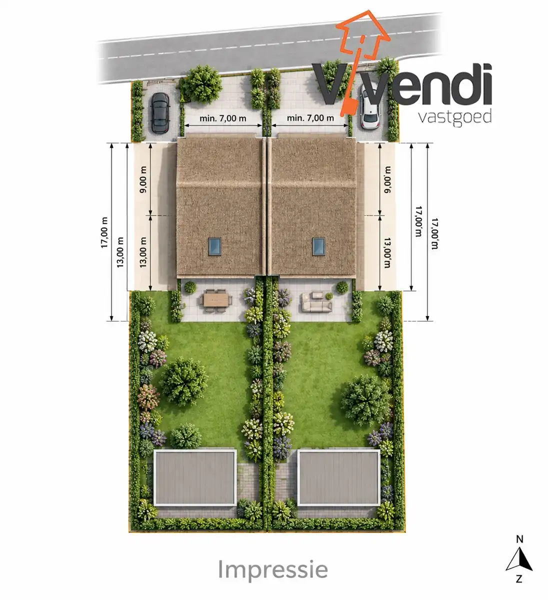 Bouwgrond voor 2 Half Open Bebouwingen! foto 2