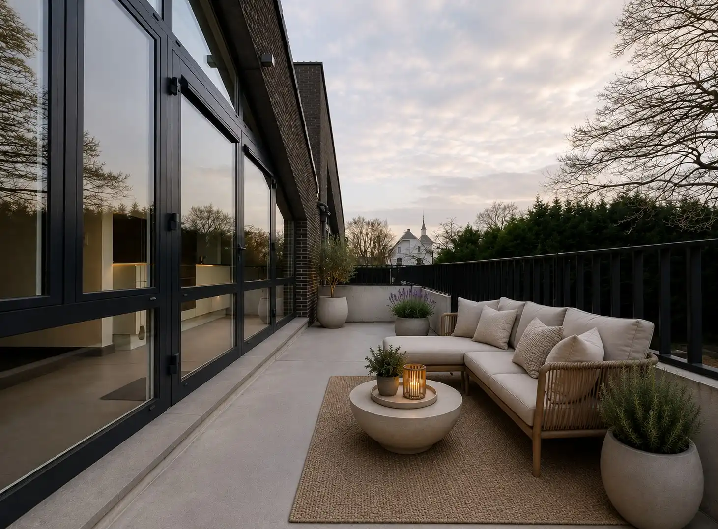 Luxueuze serviceflat met 1 slk en ruim terras foto 6