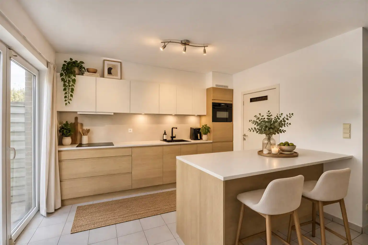 GELIJKVLOERS APPARTEMENT MET 2 SLAAPKAMERS EN GARAGE foto 7
