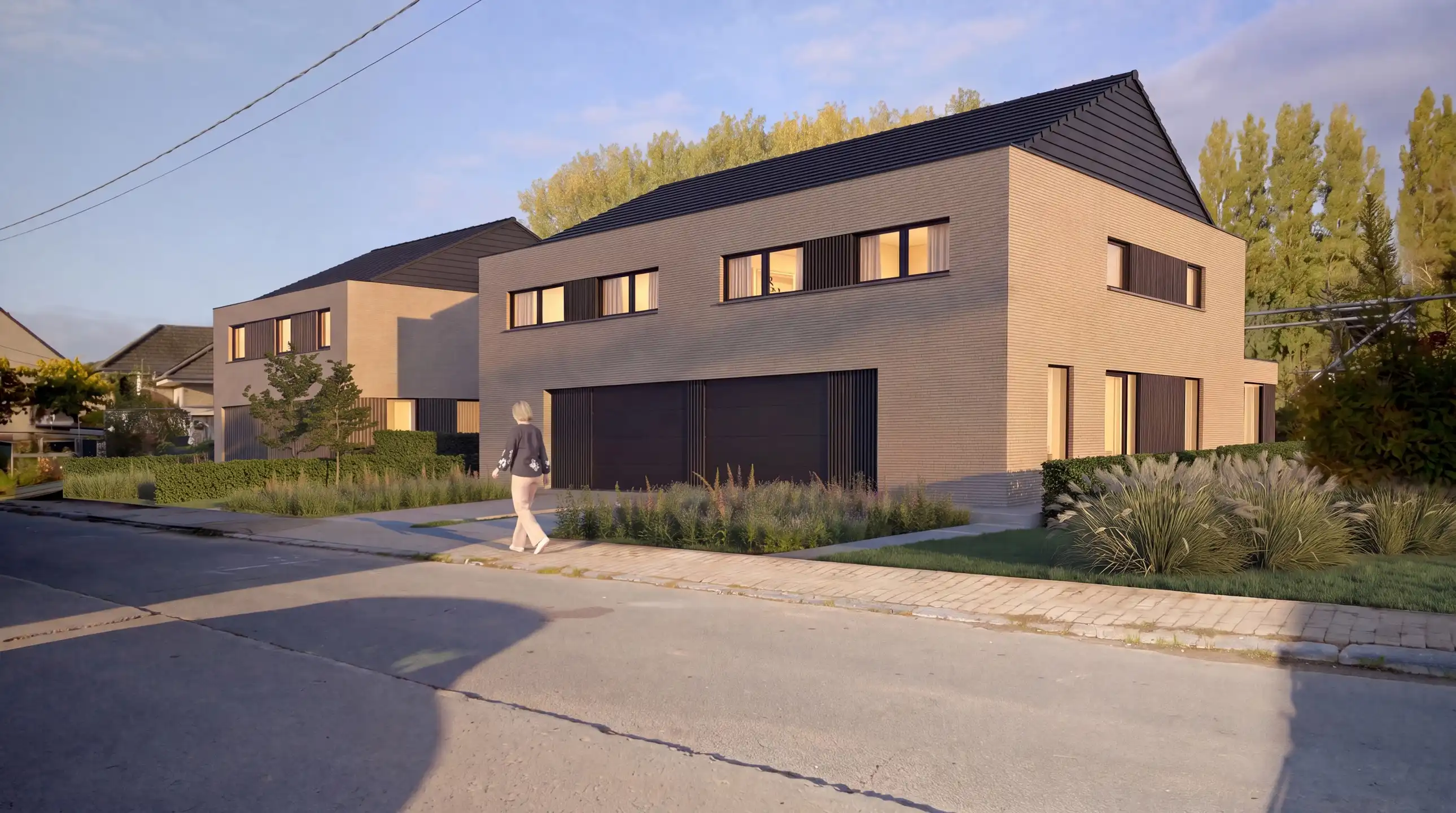 HALFOPEN NIEUWBOUWWONING MET 4 SLAAPKAMERS EN GARAGE foto {{pictureIndex}}