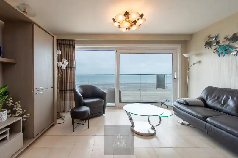 Ruim doorloop-appartement met 2 slaapkamers in de vernieuwde residentie Scorpio op de zeedijk te Nieuwpoort-Bad. foto 9