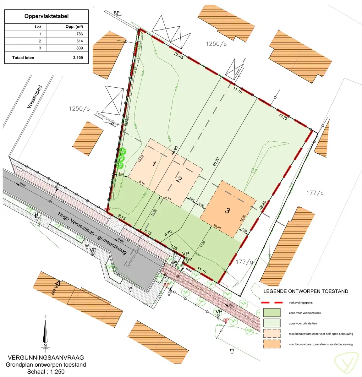 Drie rustig gelegen bouwgronden in doodlopende straat te Waarschoot foto 6