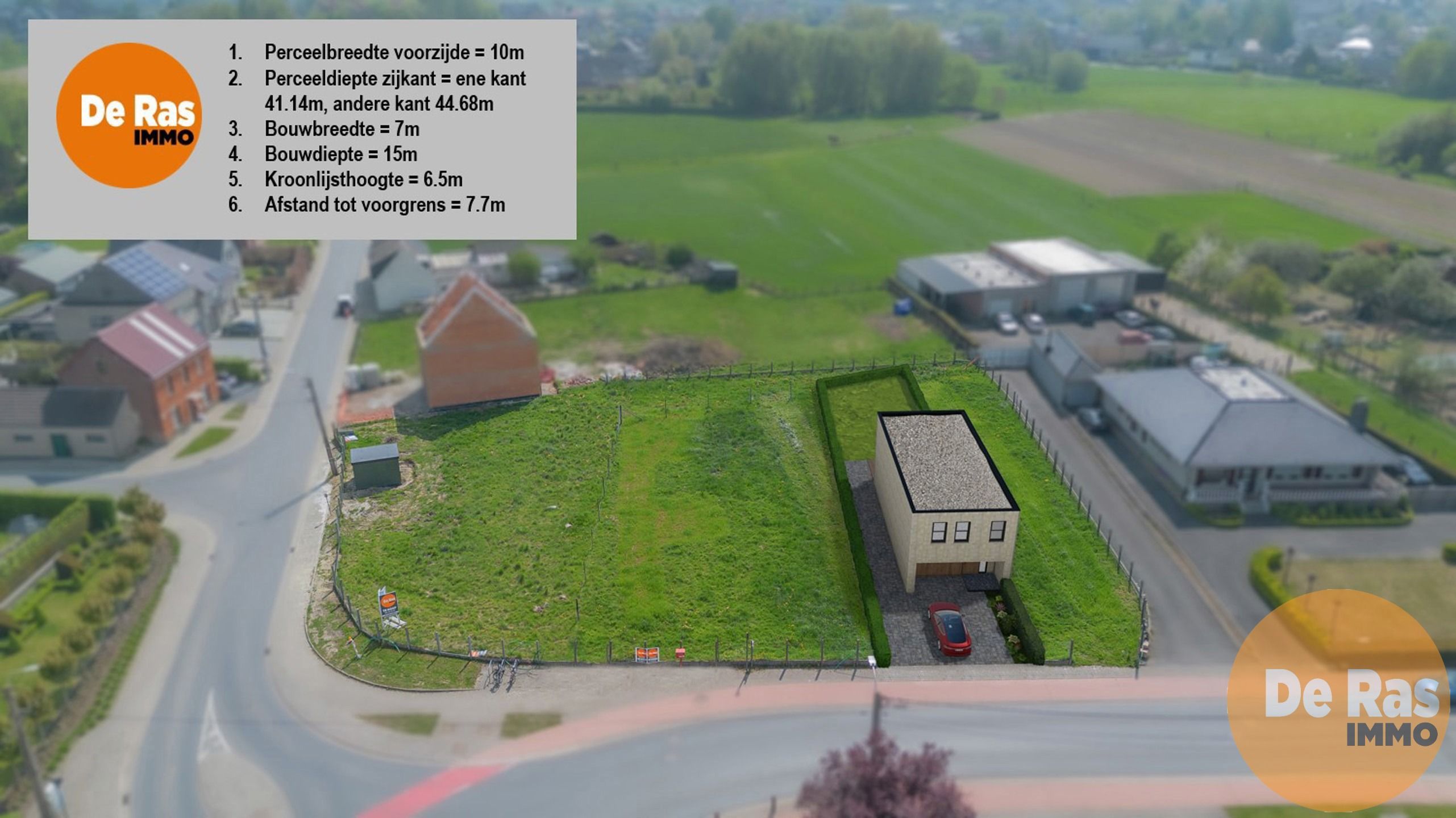 OORDEGEM - Leuk gelegen bouwgrond voor HOB op 4a29ca foto 3