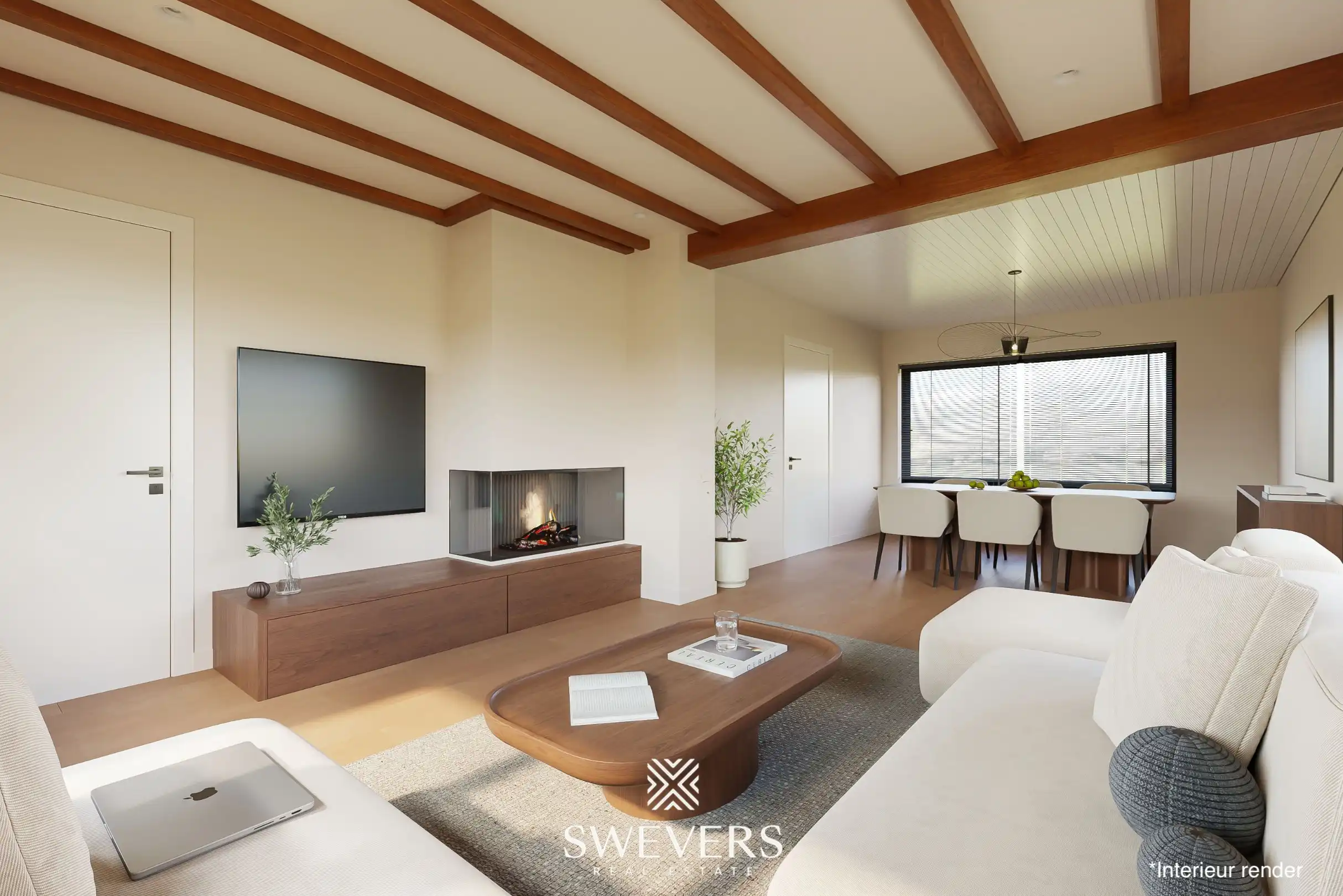 Open bebouwing met drie slaapkamers op uitzonderlijk groot perceel van 1.897 m² foto 6