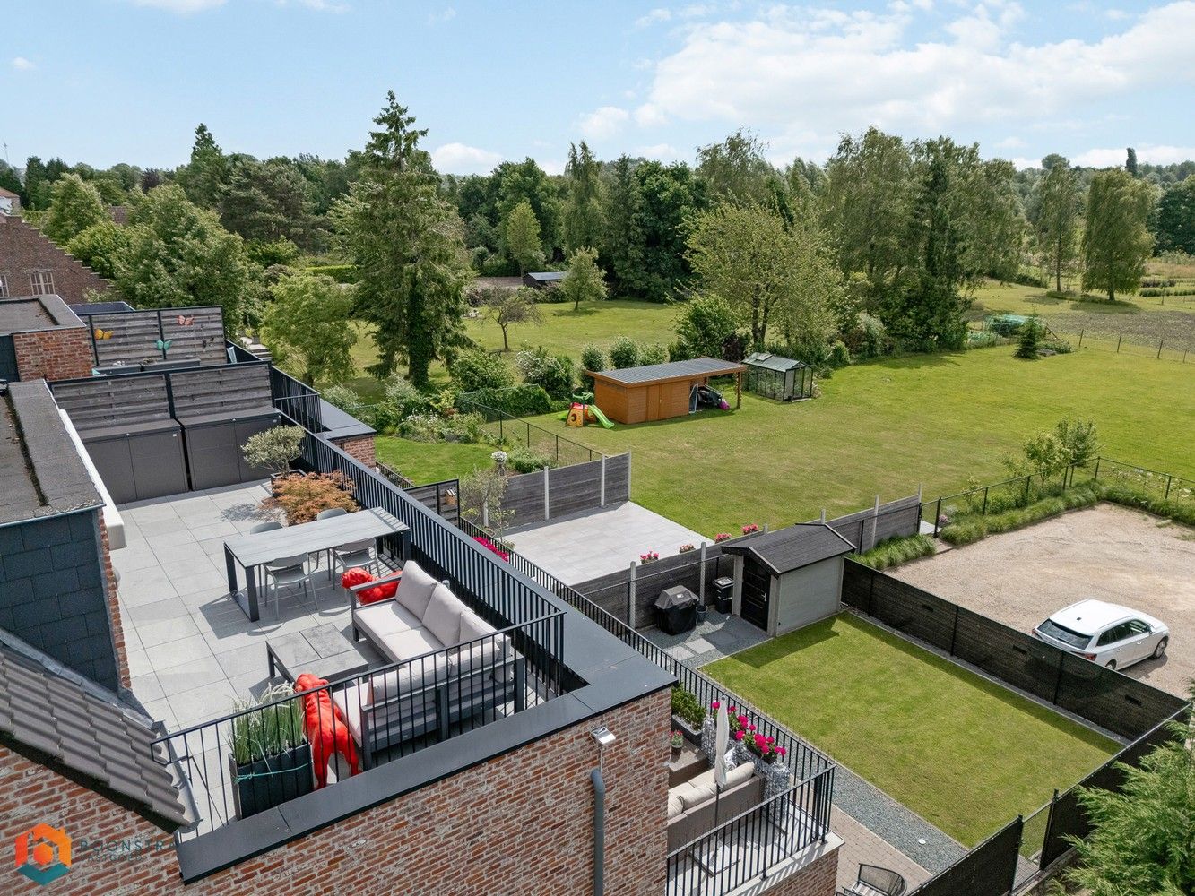 Luxueus duplex app. met 2 slpkrs en royaal terras (37m²) te Reet foto 13