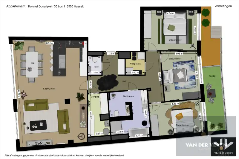 Totaal gerenoveerd gelijkvloers 3 slpk-appartement op een toplocatie. Garagebox optioneel! foto 15