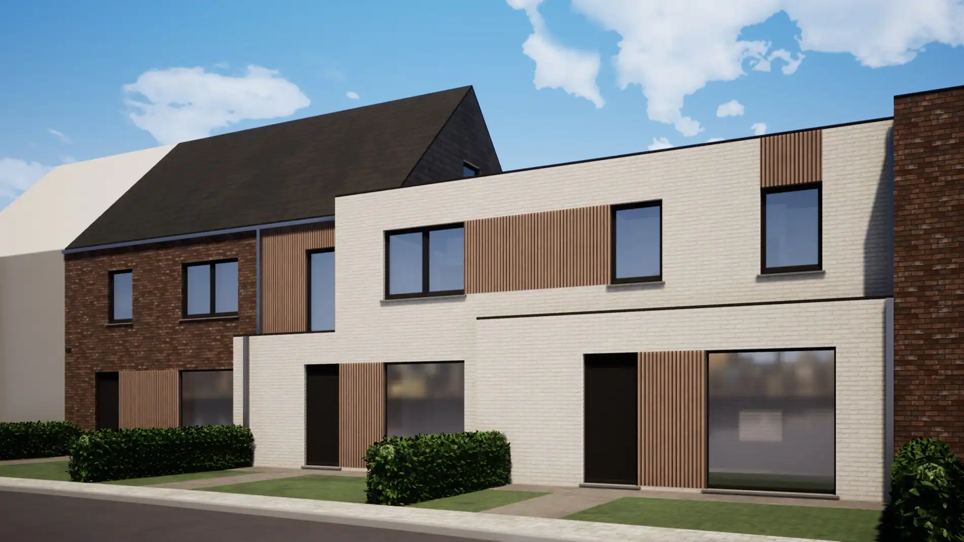 Ruime nieuwbouwwoning met uitweg op centrale ligging te Eernegem foto {{pictureIndex}}