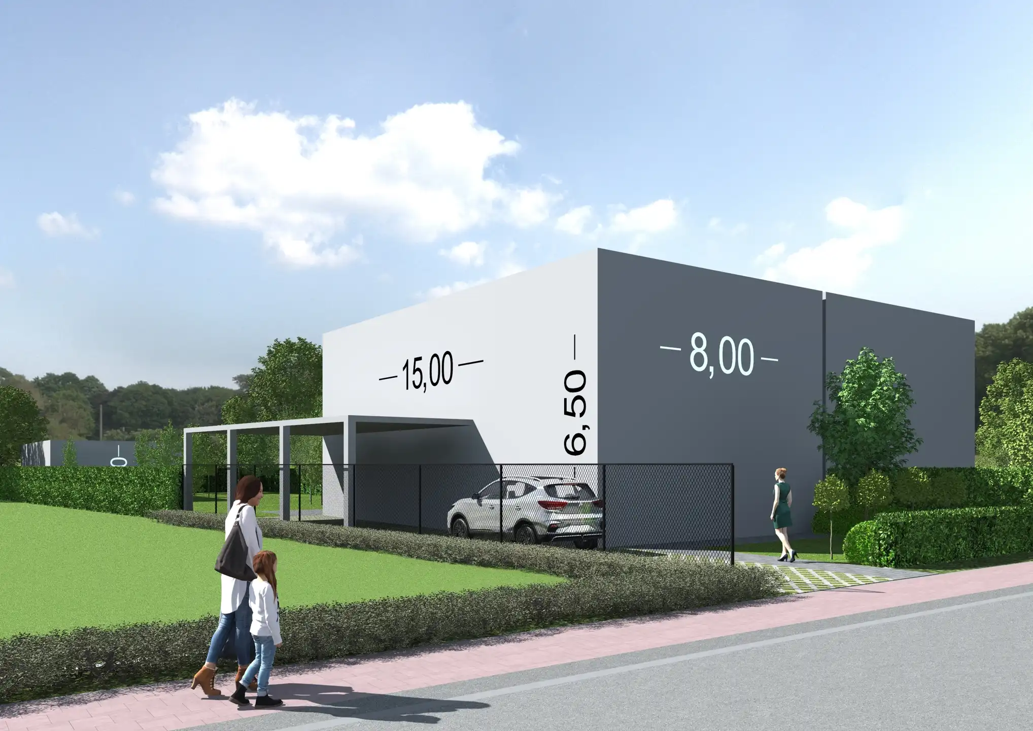 Bouwgrond (672m²) voor halfopen bebouwing te Vosselaar! foto 5