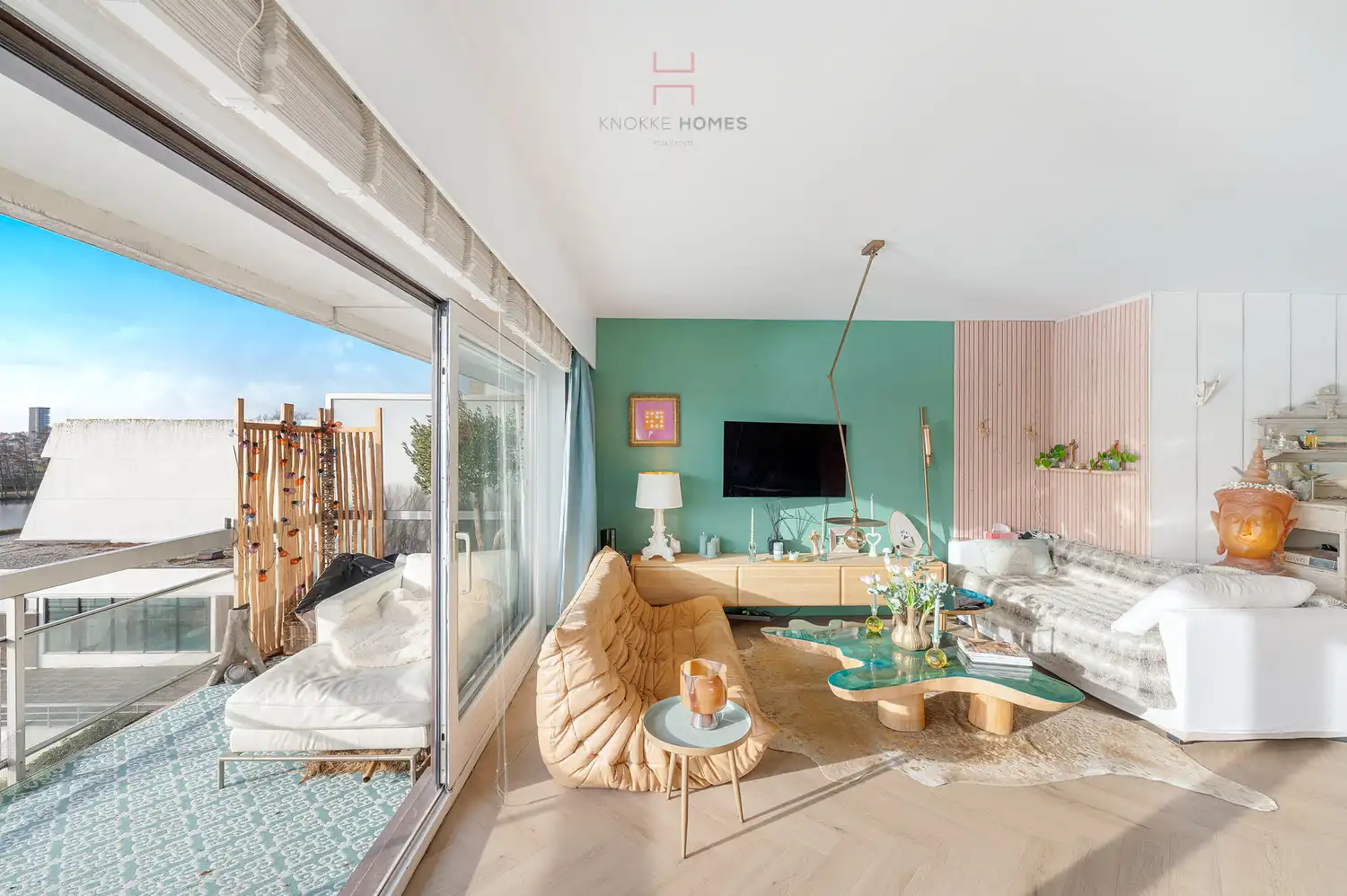 Instapklaar vernieuwd vakantie-appartement met Zuidgericht terras en open zicht in Duinbergen foto 11