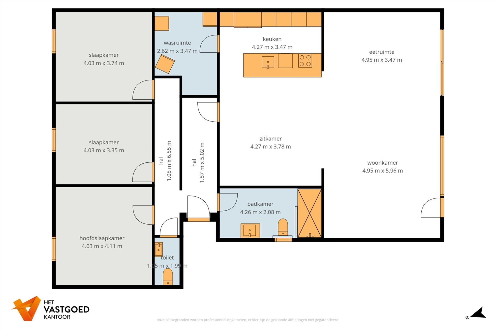 PERFECT ONDERHOUDEN GELIJKVLOERS APPARTEMENT MET 3 SLAAPKAMERS EN PRIVATE TUIN VAN 8A90CA TE KORSPEL foto 27