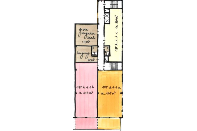 Roeselare - centrum : Kantoorruimtes van in totaal 535m² bruto en terrassen op commerciële ligging foto 11