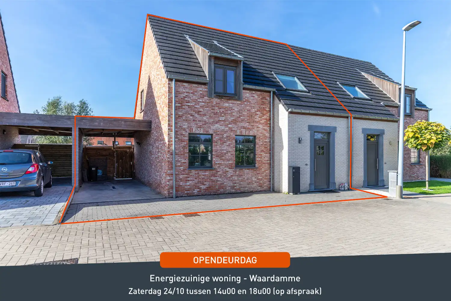 Recente instapklare woning ( bouwjaar 2021) op unieke & idyllische ligging met 3 slaapkamers en carport. foto {{pictureIndex}}