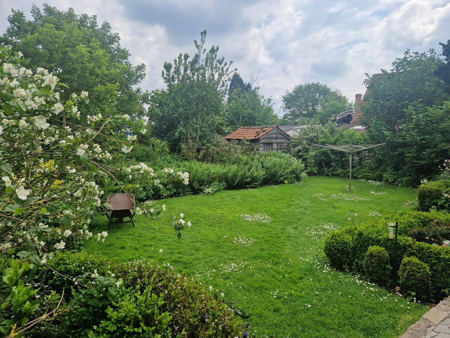 Hoofdfoto van de publicatie: Te renoveren open bebouwing met karakter en ruime tuin.