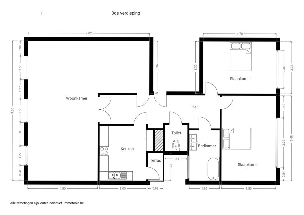 Lichtrijk appartement met ruime leefruimte foto 17