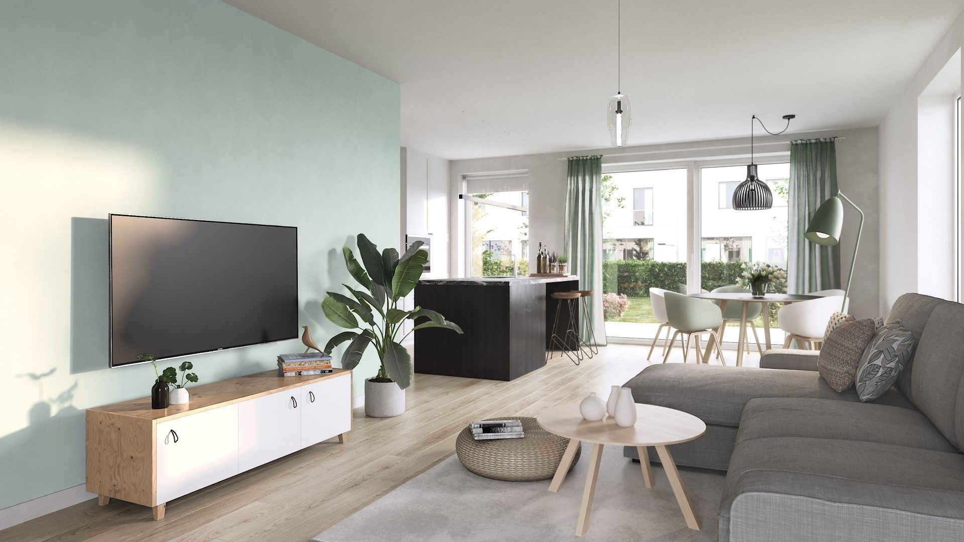 Halfopen bebouwing met 4 slpk’s en garage foto 4