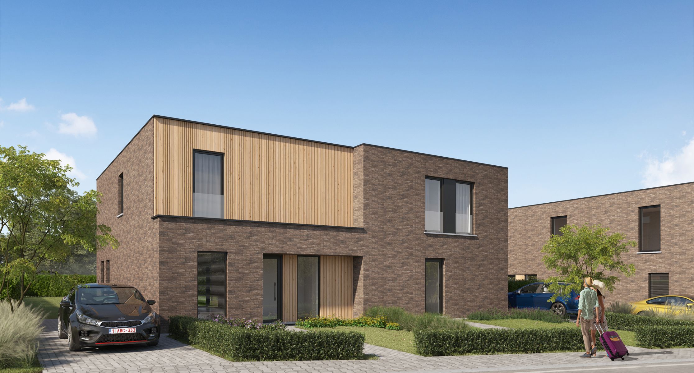 Moderne, halfopen woning foto 2