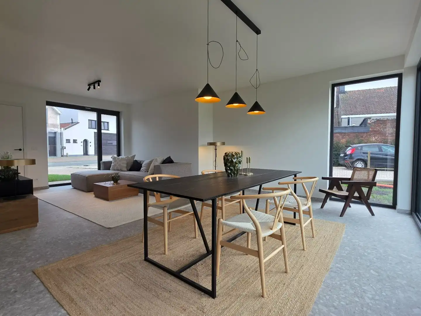 Nieuwbouwwoning E-peil 5 met terras en grote aangelegde tuin, gelegen in het woonproject Lijstergalm in Kuurne. foto 5