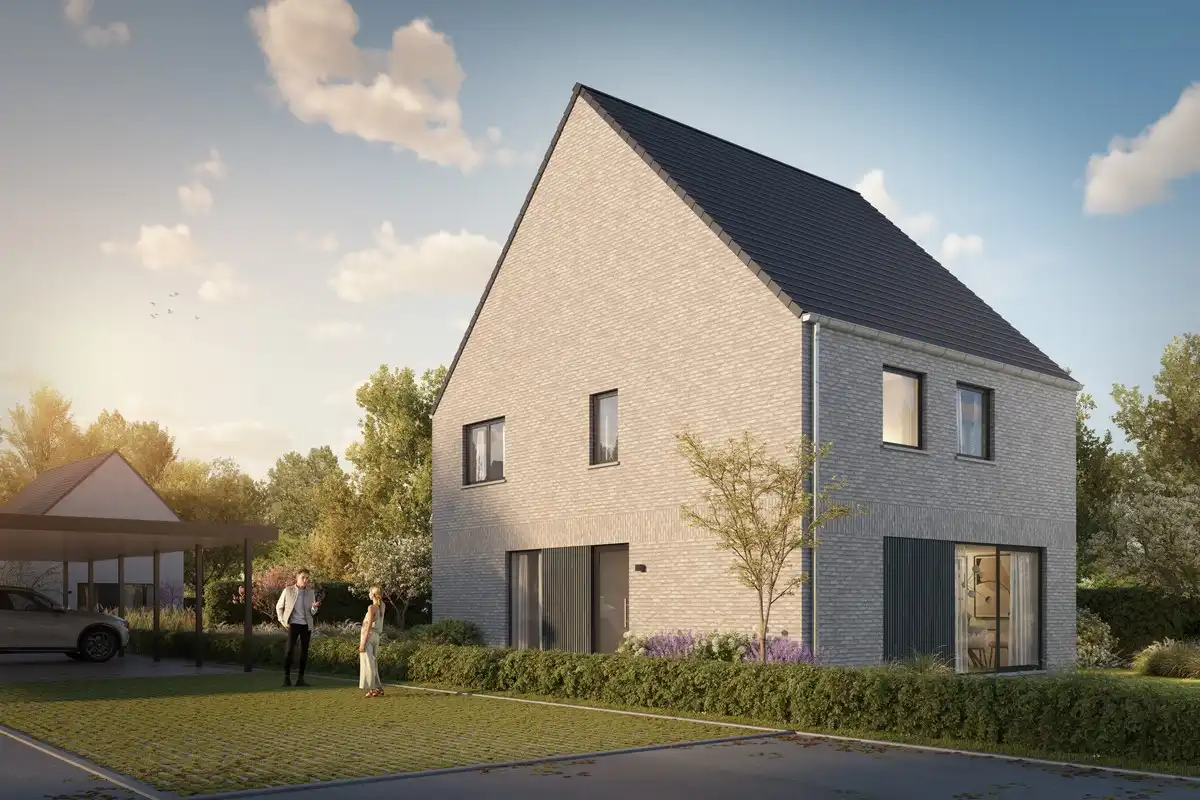 Energiezuinige open bebouwing op centrale en groene locatie in Belsele foto {{pictureIndex}}