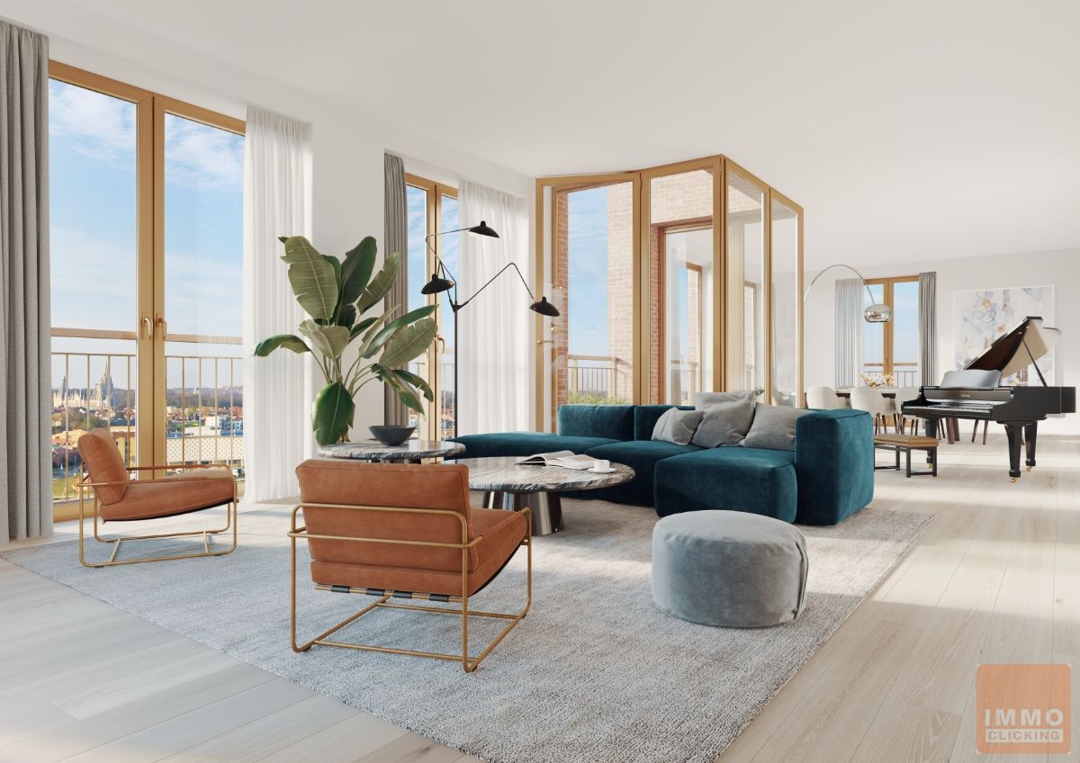 Fantastische CASCO penthouse met Brussel skyline view foto {{pictureIndex}}