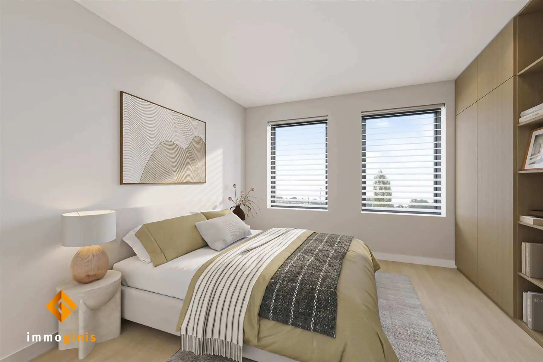 Aangepast voor mindervaliden/ouderen: gelijkvloers appartement met 2 slaapkamers en gezellig, overdekt terras.  foto 5