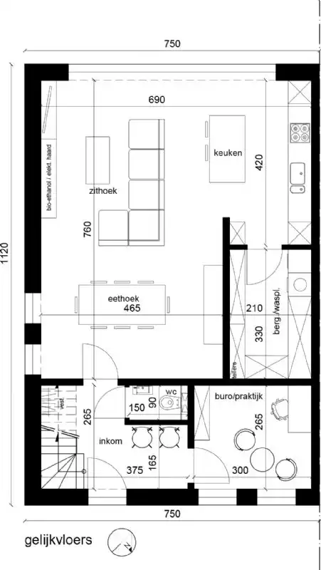 Nieuw te bouwen halfopen woning te Zedelgem. foto 3