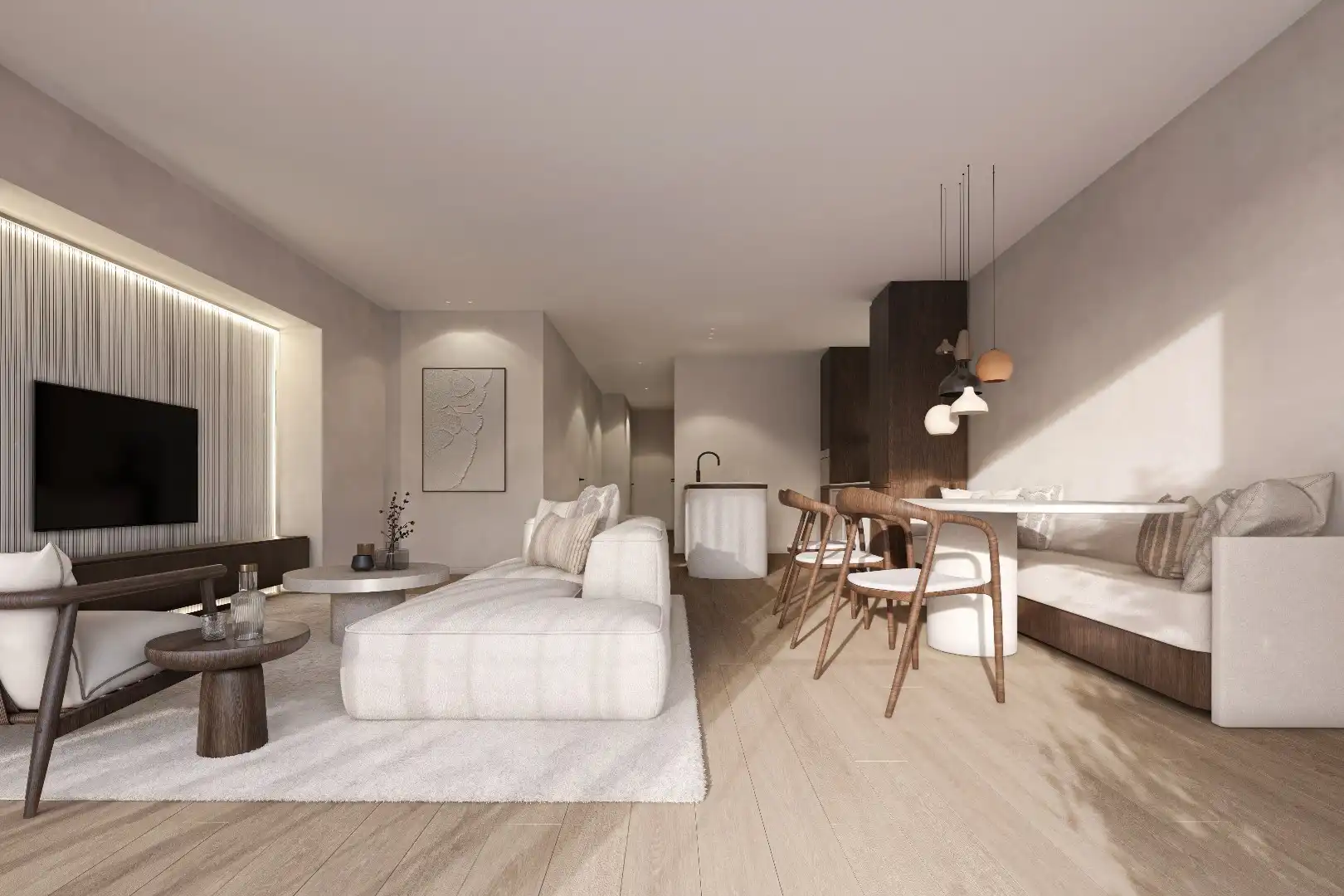 Nieuwbouw appartement gelegen aan de Dumortierlaan, grenzend aan het Yzerpark met achteraan een open zicht op het park en het Zoute. foto 7