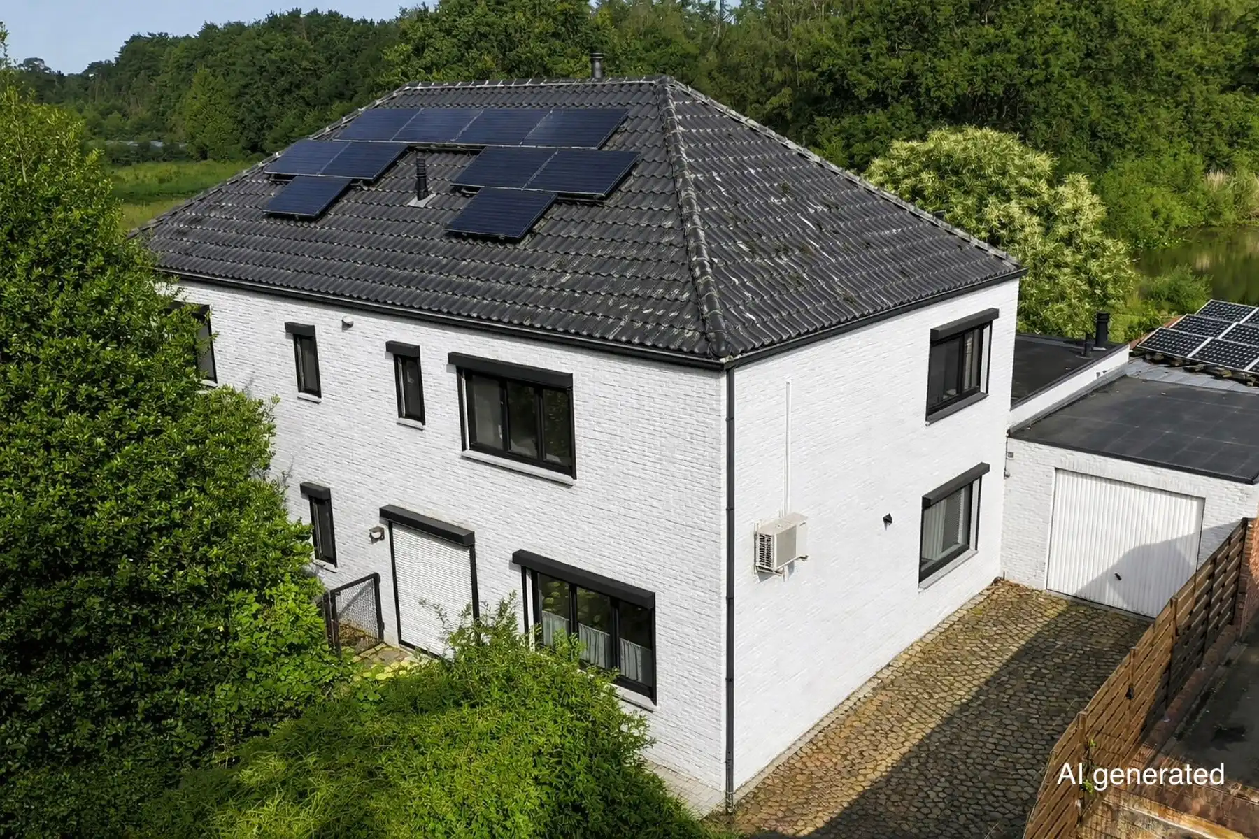 Exclusief landhuis met panoramisch zicht op vijver en bossen foto 7