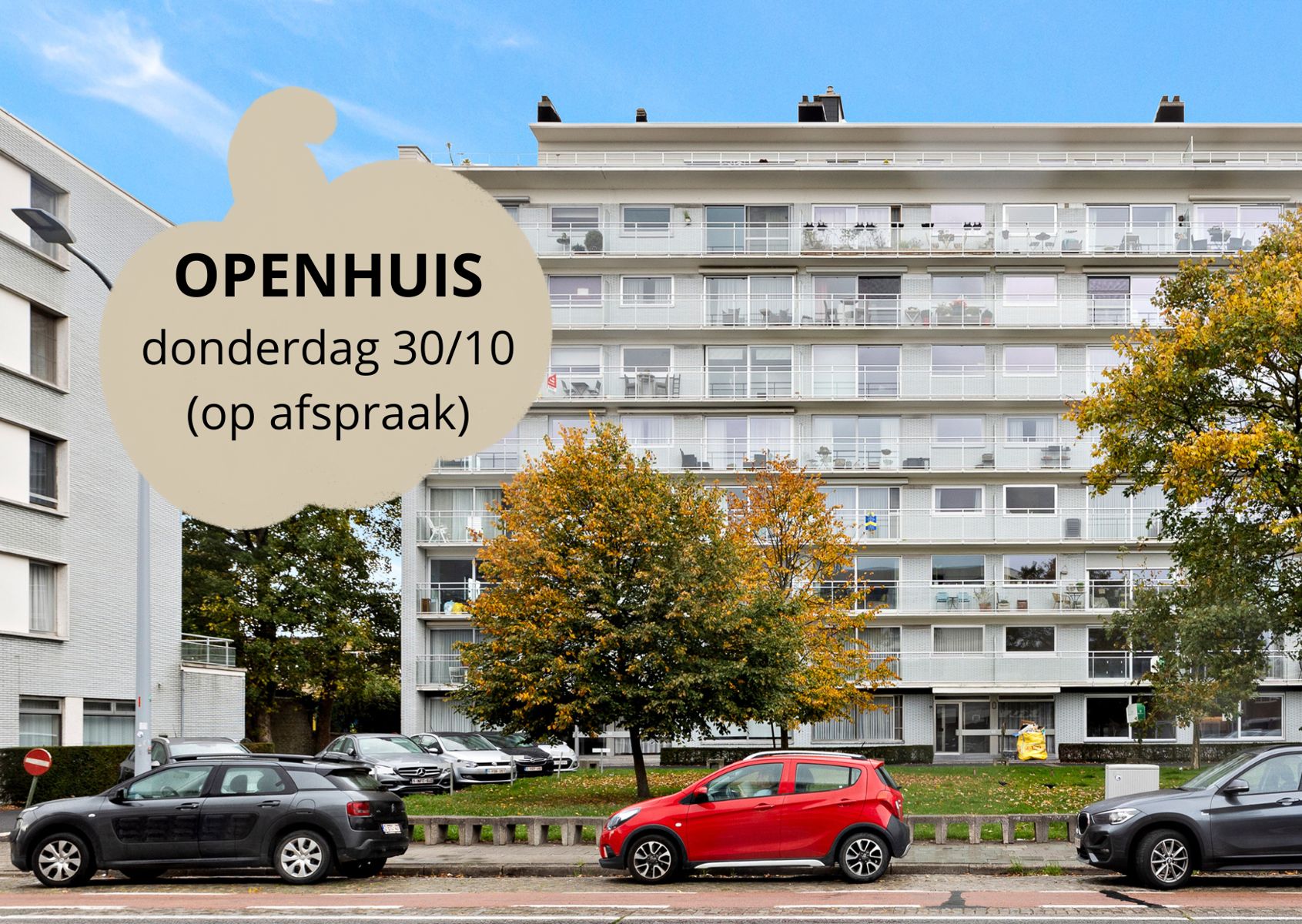 Ruim 2 slpk. zicht-appartement met garagebox foto {{pictureIndex}}