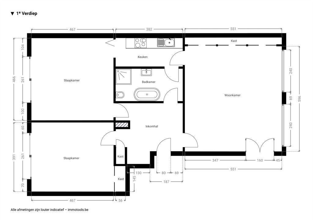 Gelijkvloers appartement met zonnige tuin foto 15