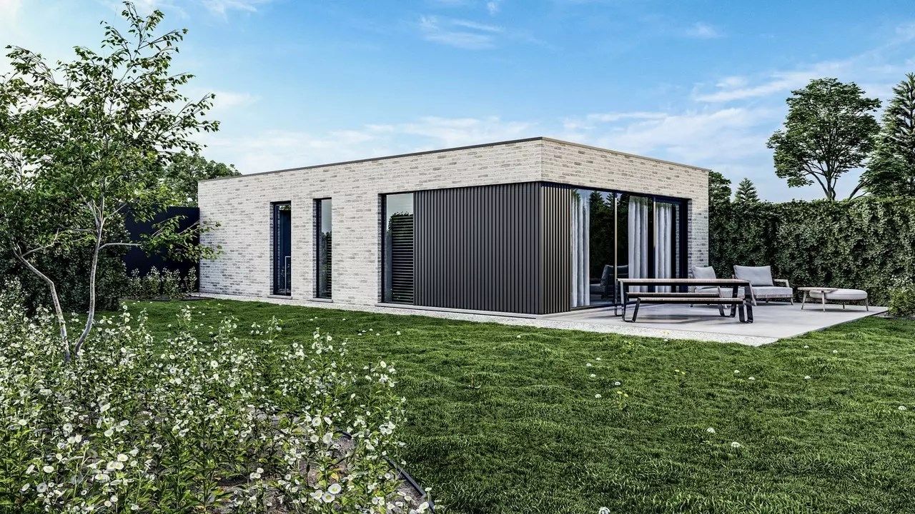 Nieuwbouwwoning, open bebouwing, 2 slpk, te Walshoutem foto {{pictureIndex}}