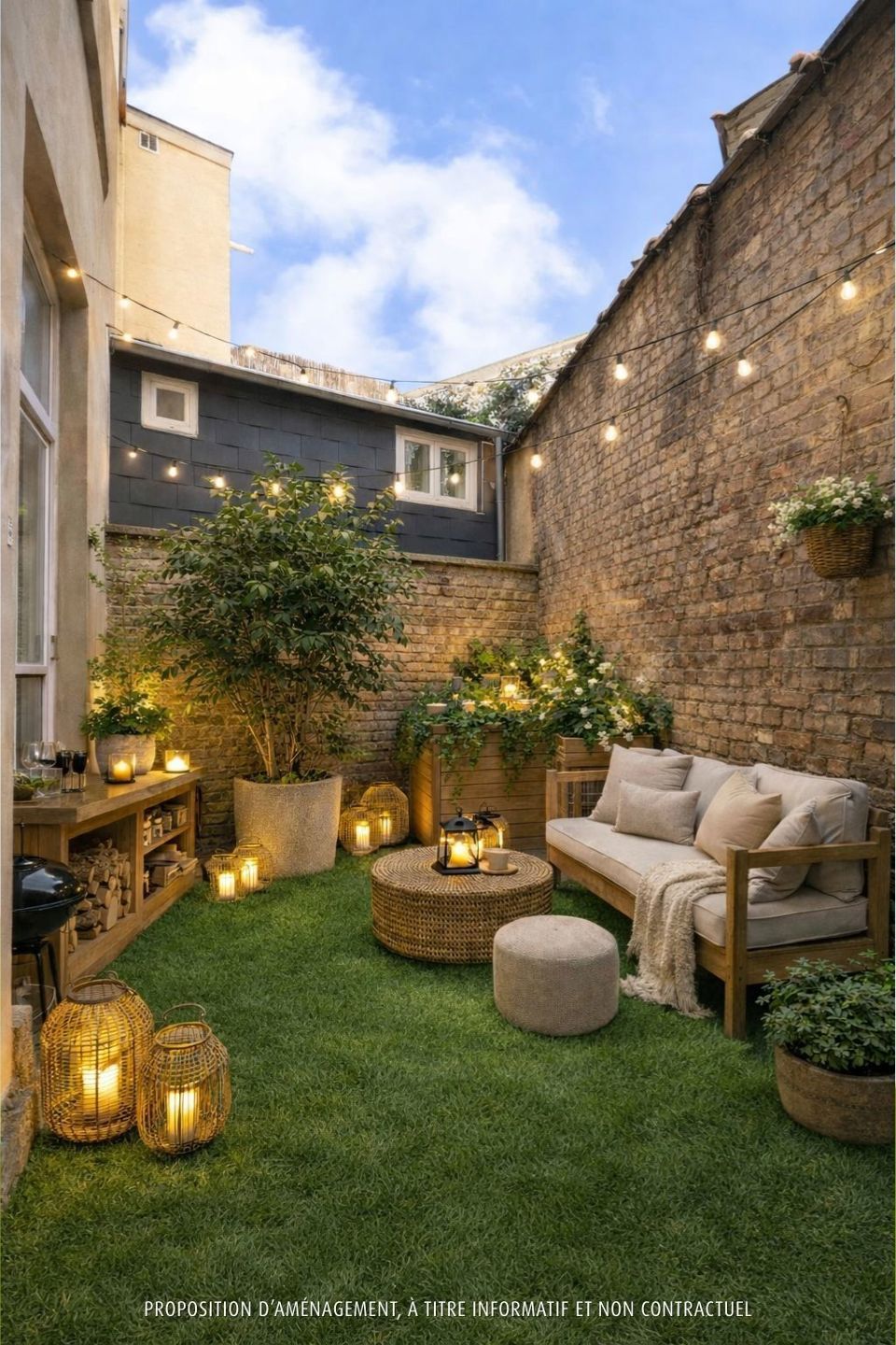 Ruwe duplexstudio om te transformeren, stadstuin foto 4