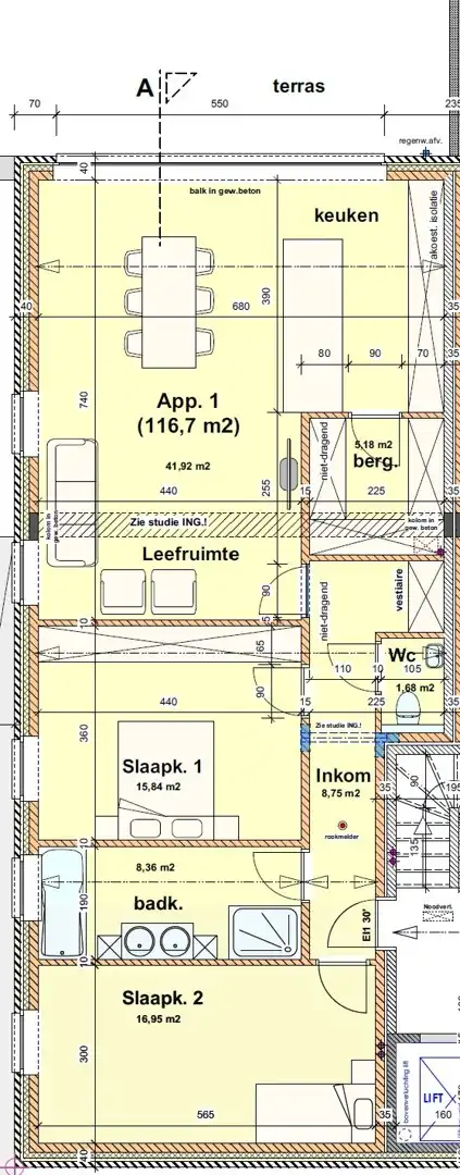 Luxe gelijkvloers appartement met 2 slaapkamers én tuin te huur foto 18