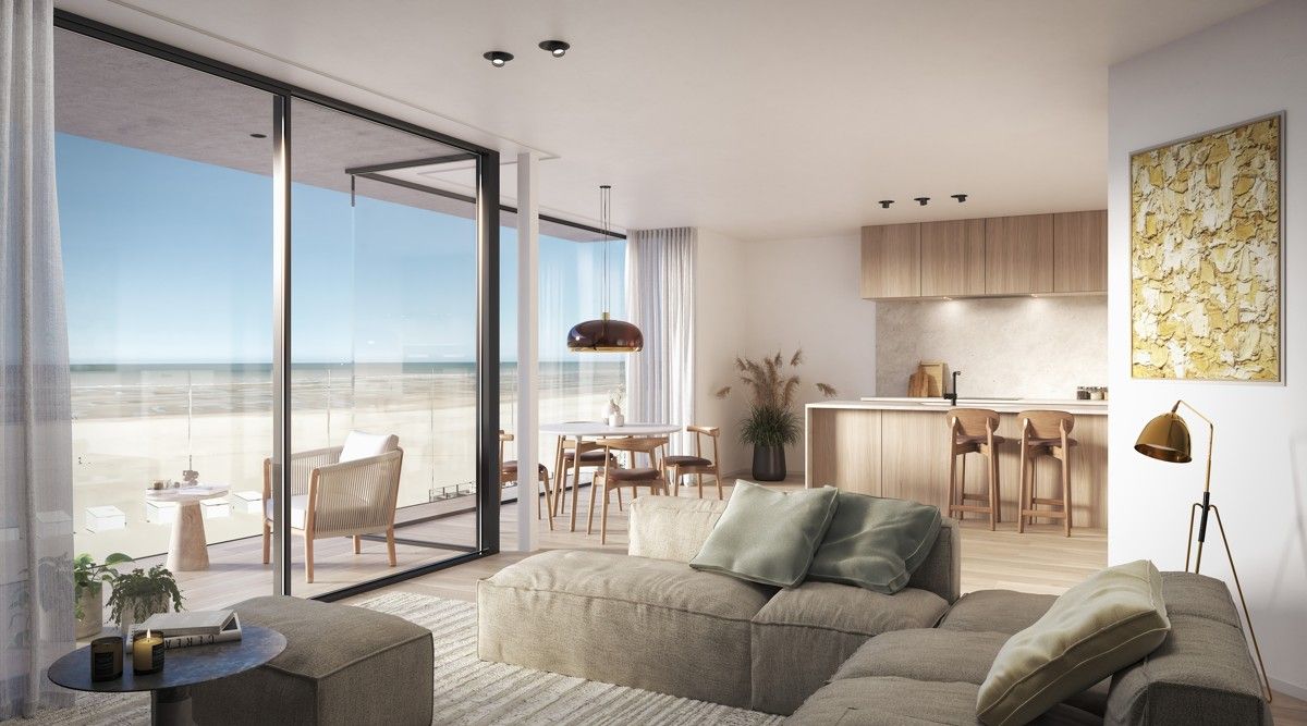 Unieke en zeer ruime penthouse te koop op de Zeedijk van Koksijde foto {{pictureIndex}}