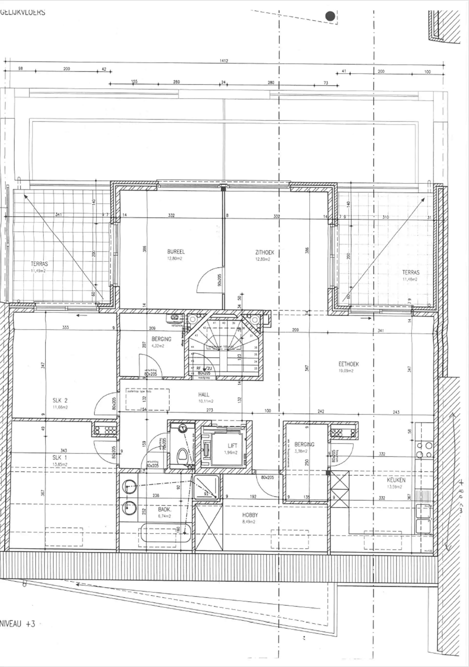 Ruim dakappartement met 2 terrassen en garage (+ € 29.000) foto 33
