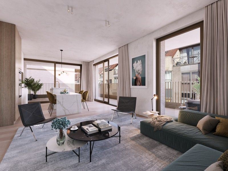 Luxueus 2 slaapkamerappartement in hartje Hasselt met een terras van 36.42 m² foto {{pictureIndex}}