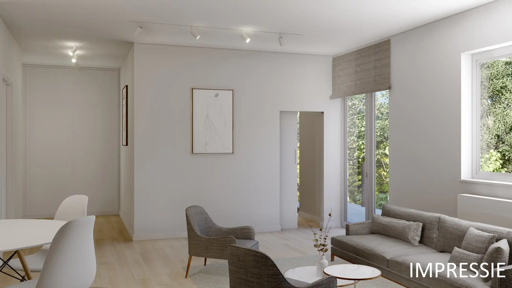 Gerenoveerd appartement met terras en parking voor de deur foto 2