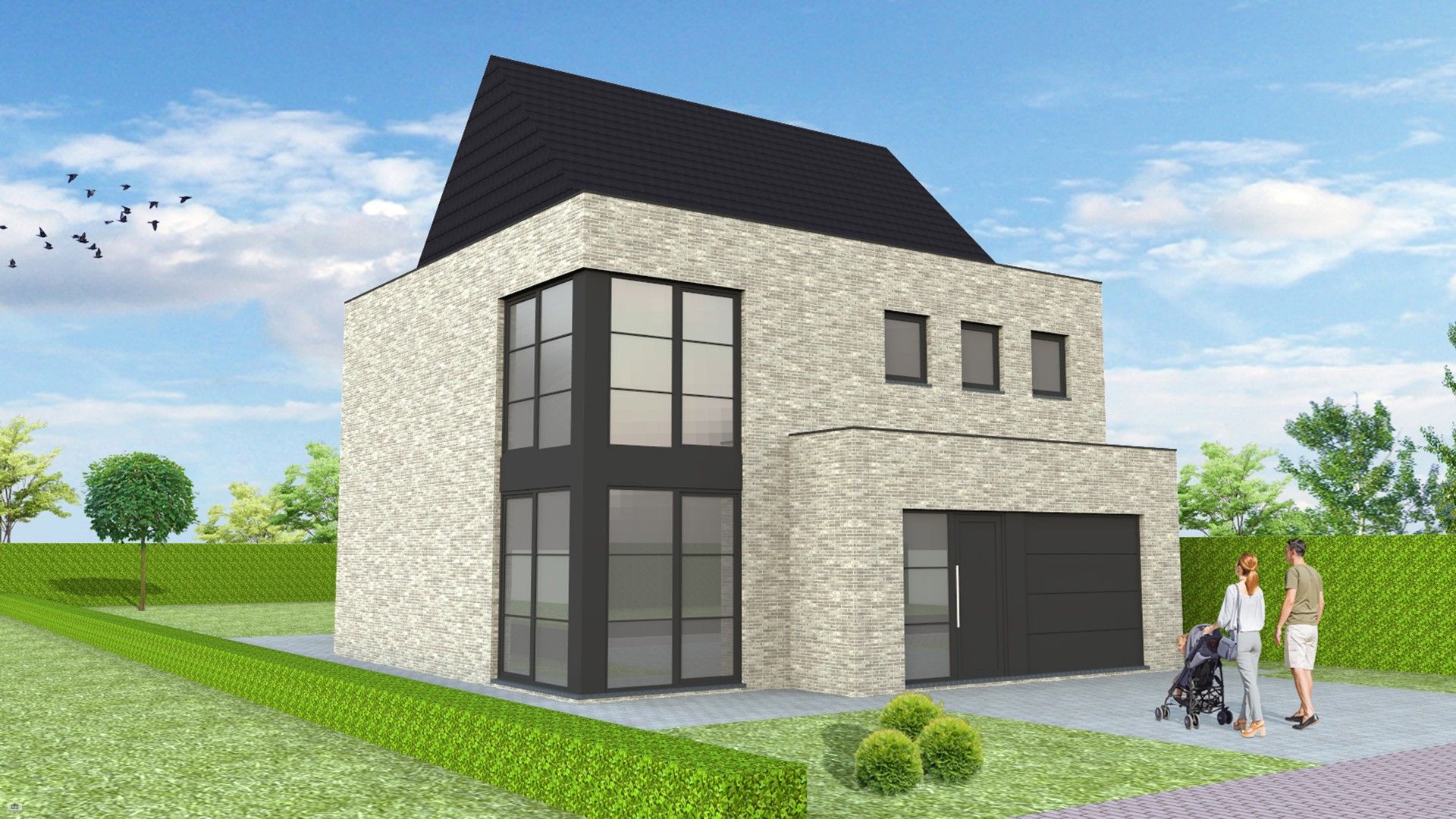 Nieuw te bouwen woning te Roeselare foto 1