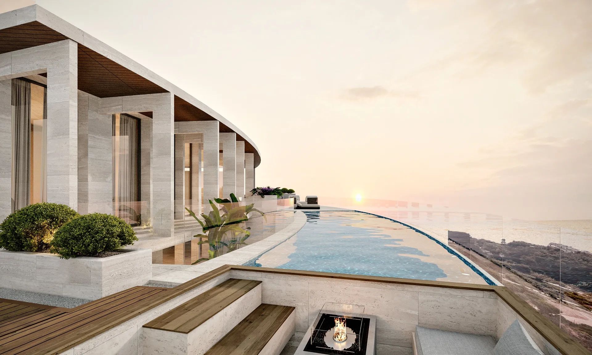 Iconische designvilla met infinity pool en panoramisch zeezicht in Casares Costa foto 2