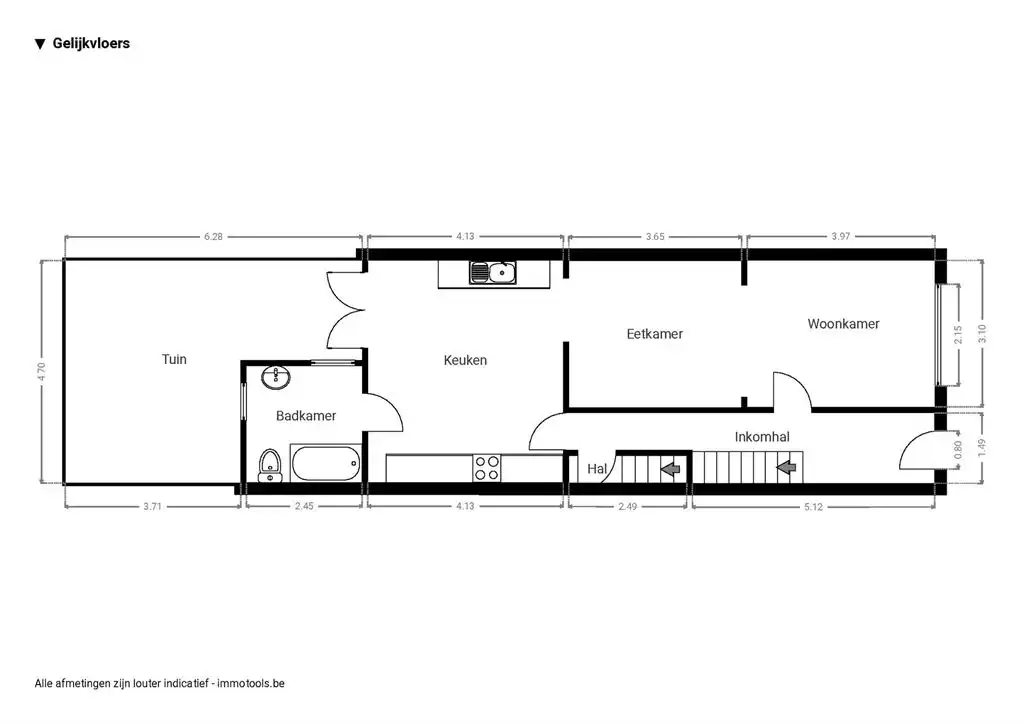 Ruime gezinswoning met groene stadskoer foto 10