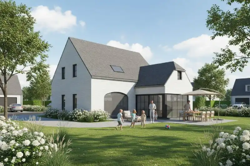 Nieuw te bouwen alleenstaande woning te Knesselare. foto 2