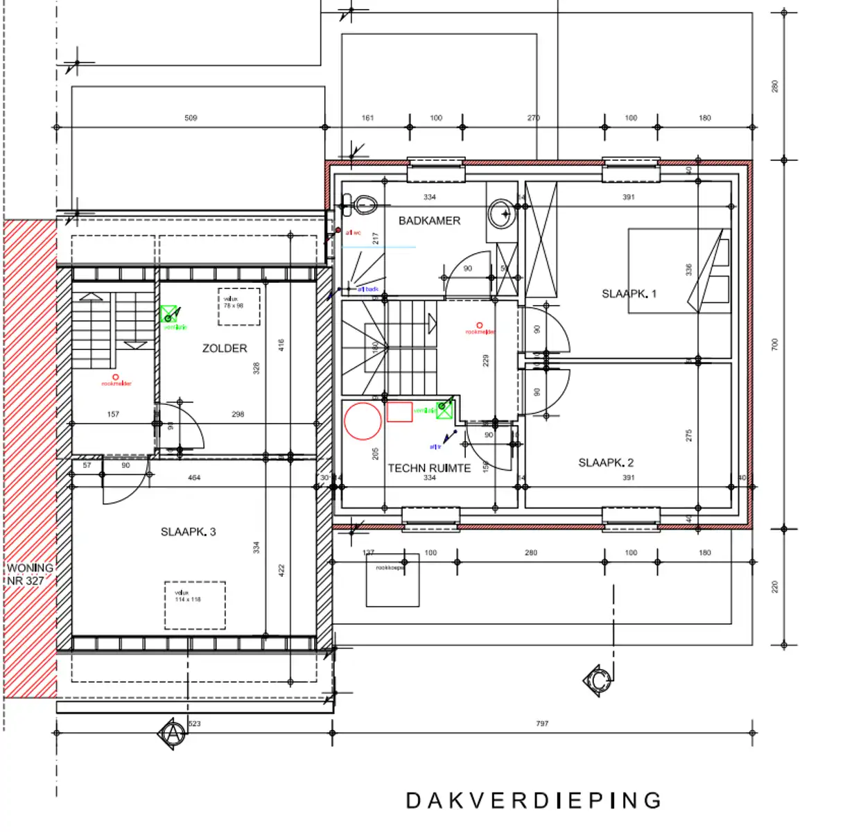 Vergund project renovatie 180m² + 2 nieuwbouwapp. 99 + 142m² foto 7