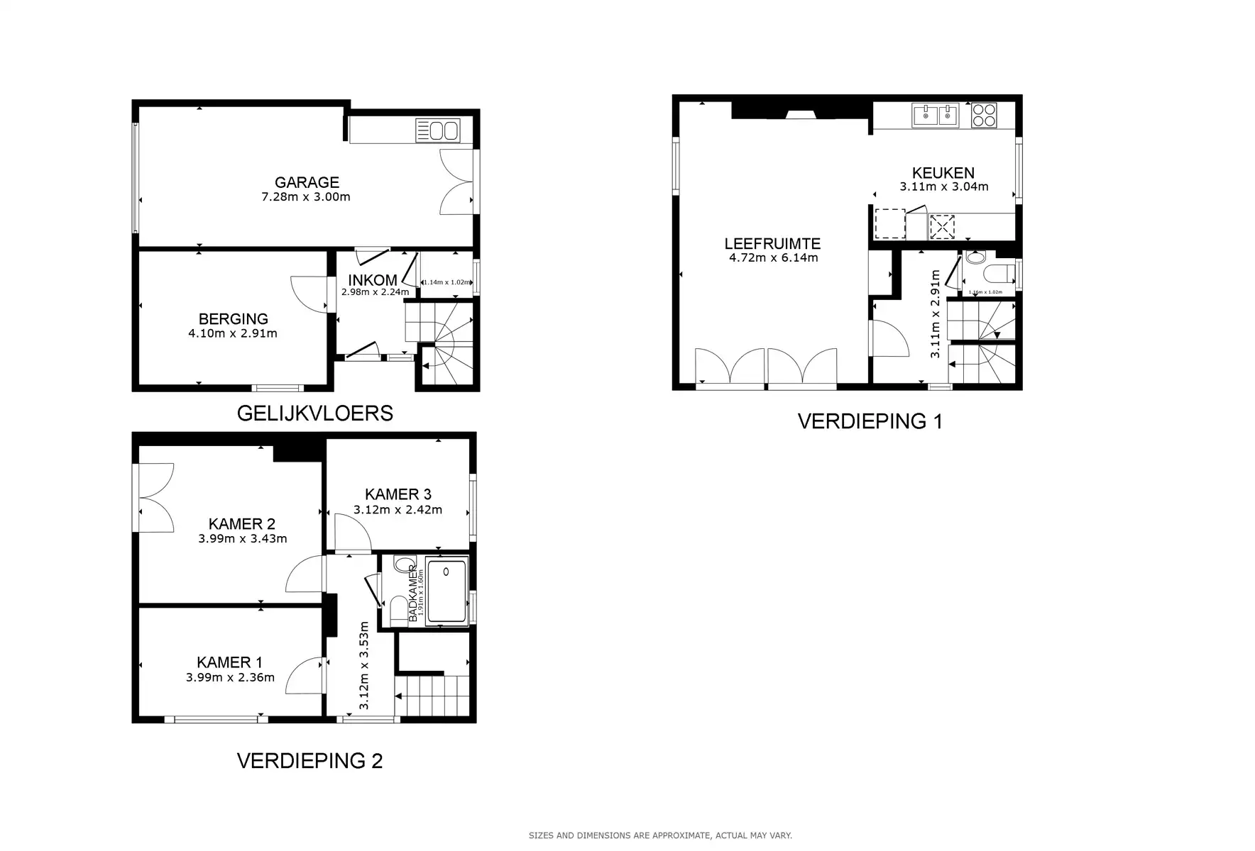 Ruime bel-étage met tuin en garage in Sint-Michiels foto 19