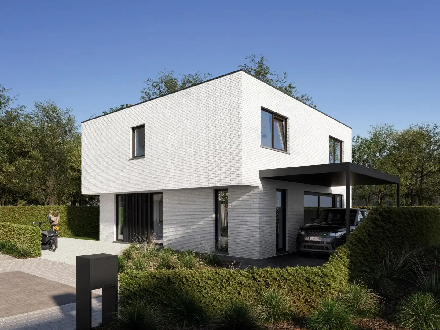 Nieuwbouwwoning met 4 slaapkamers op een uitstekende ligging in centrum Jabbeke foto {{pictureIndex}}