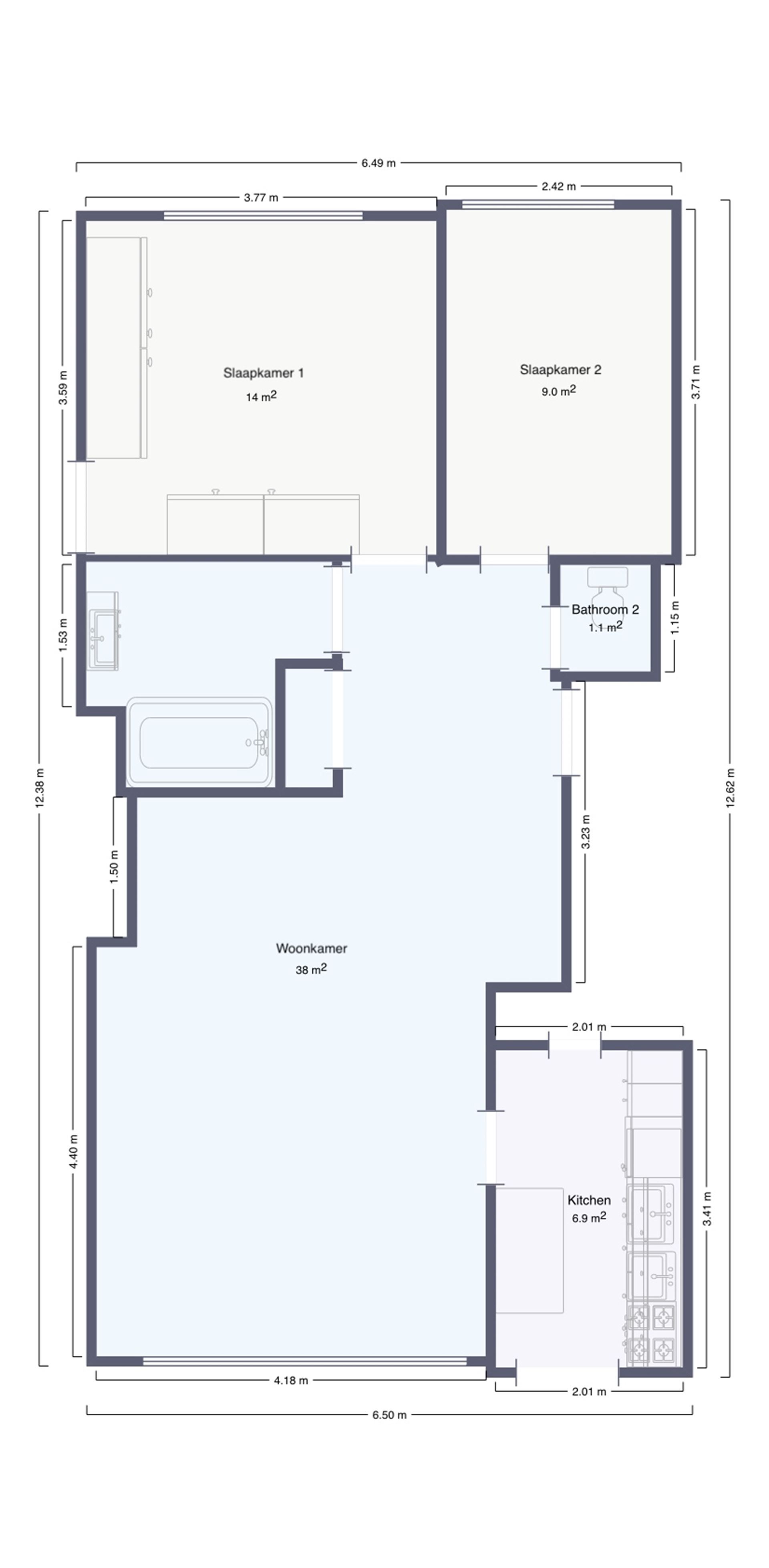 Instapklaar Appartement met Terras en Parking  foto 22